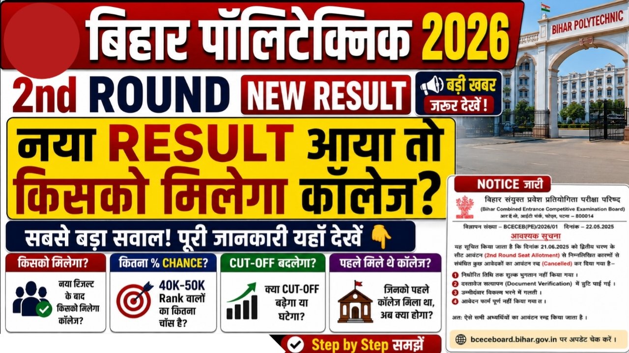 Bihar Polytechnic Seat Allotment Result 2026