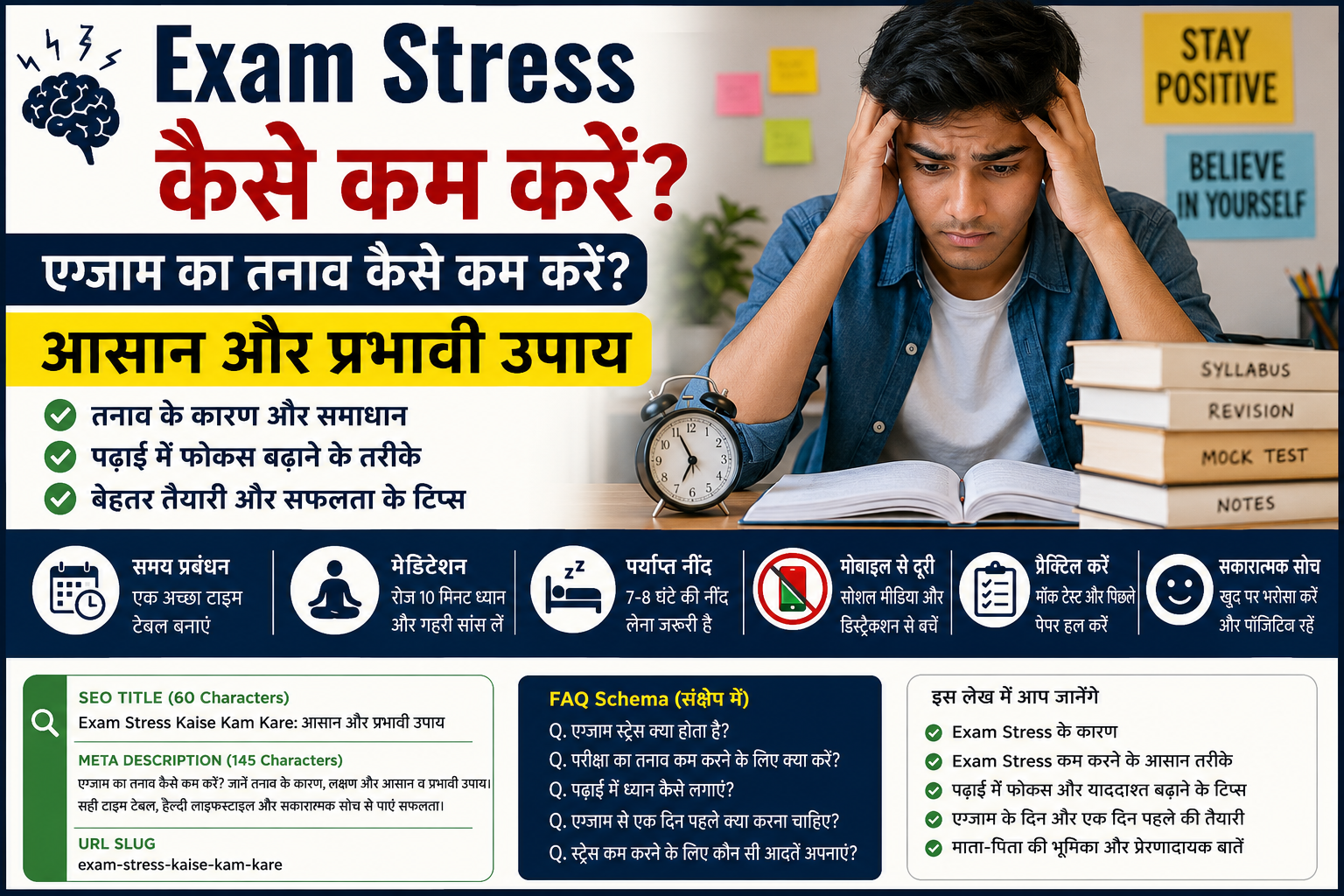 Exam Stress Kaise Kam Kare