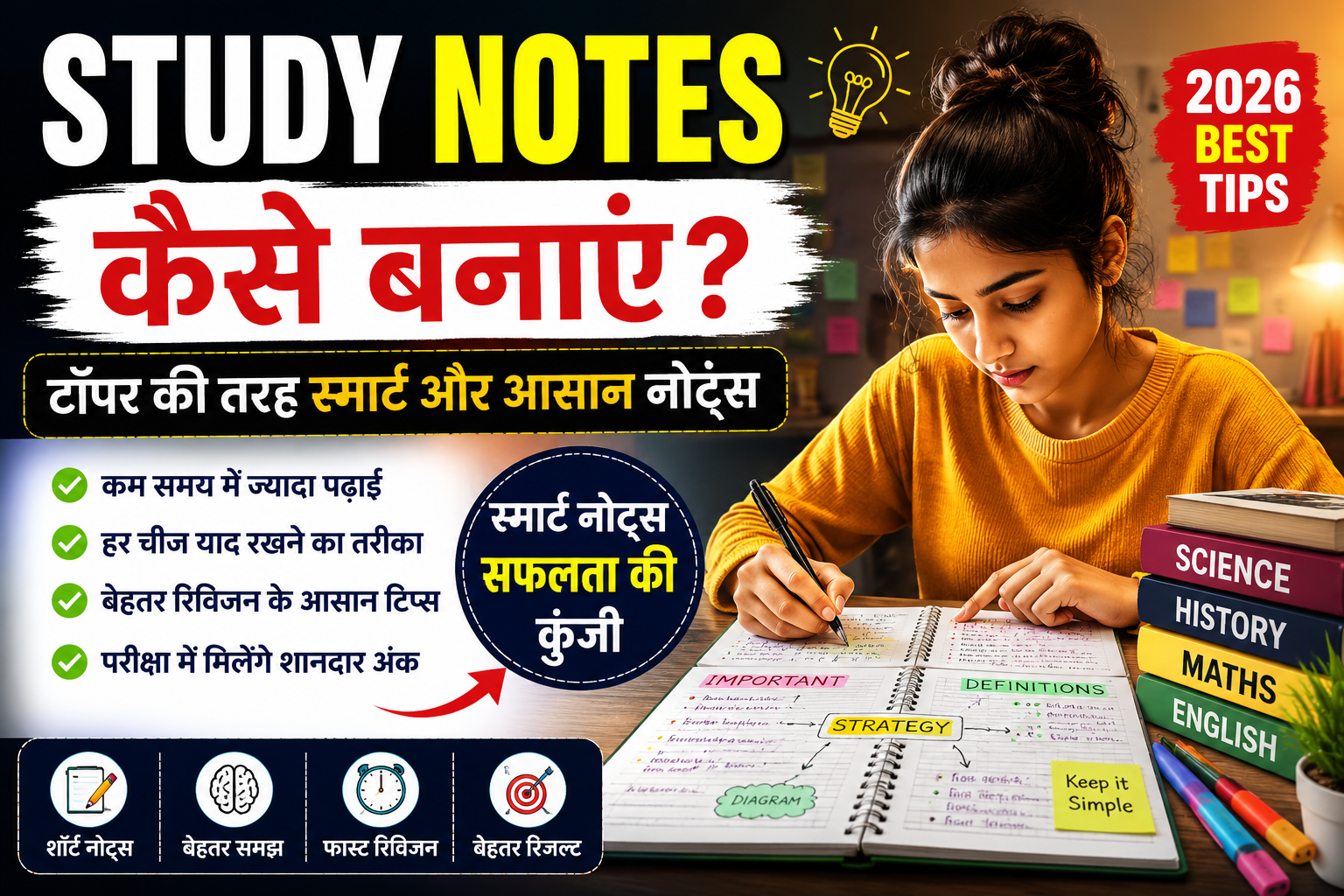 Study Notes Kaise Banaye 2026