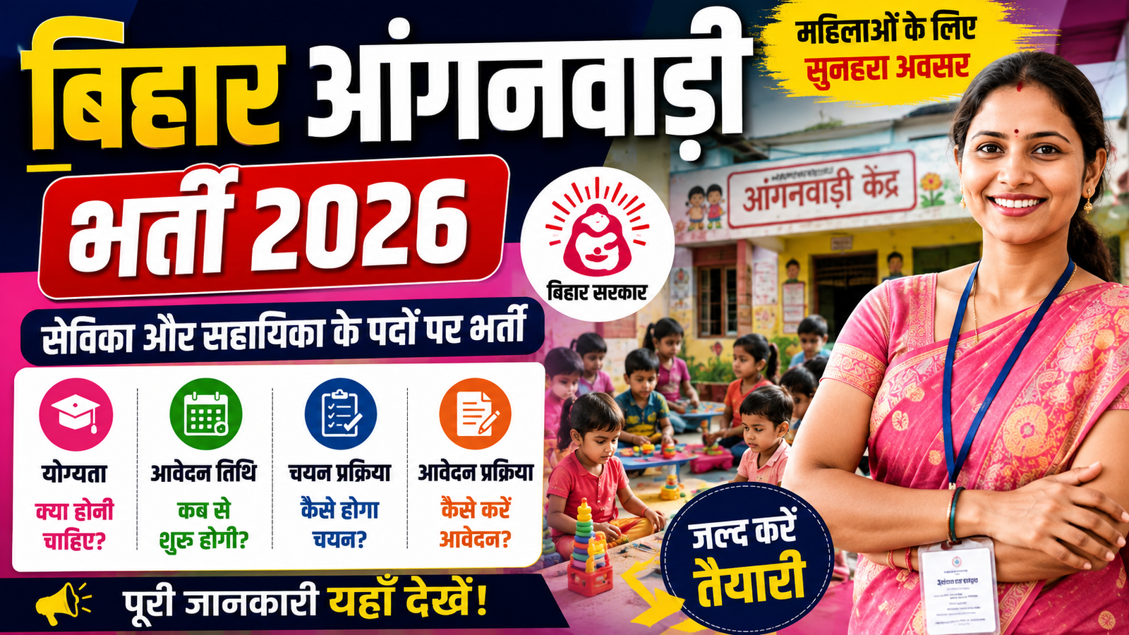 Bihar Anganwadi Recruitment 2026