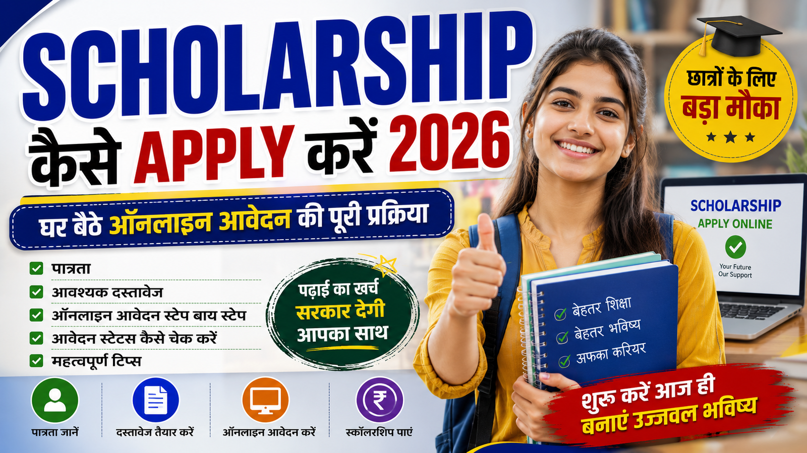 Scholarship Kaise Apply Kare 2026